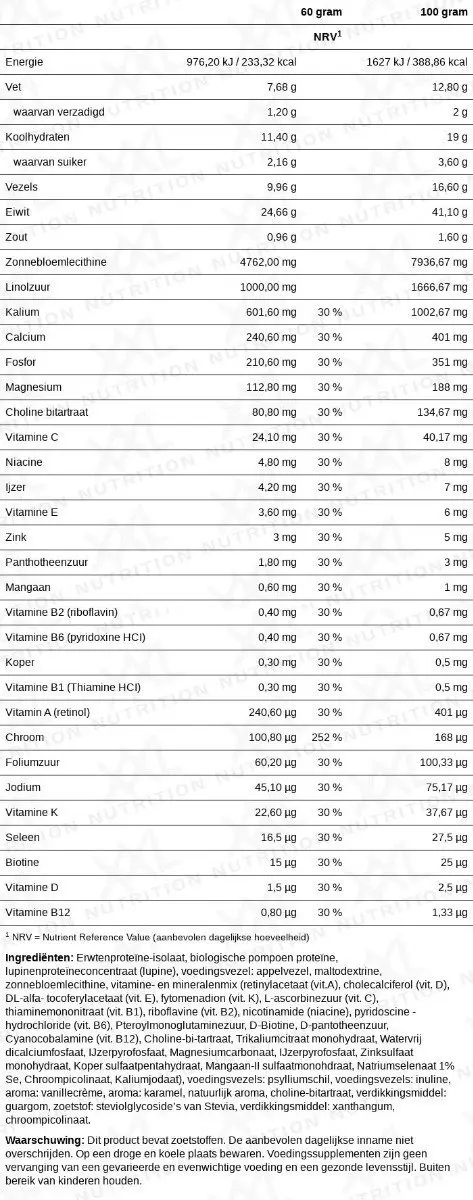 XXL Nutrition Vegan Diet Shake Vanille Caramel - 1200g