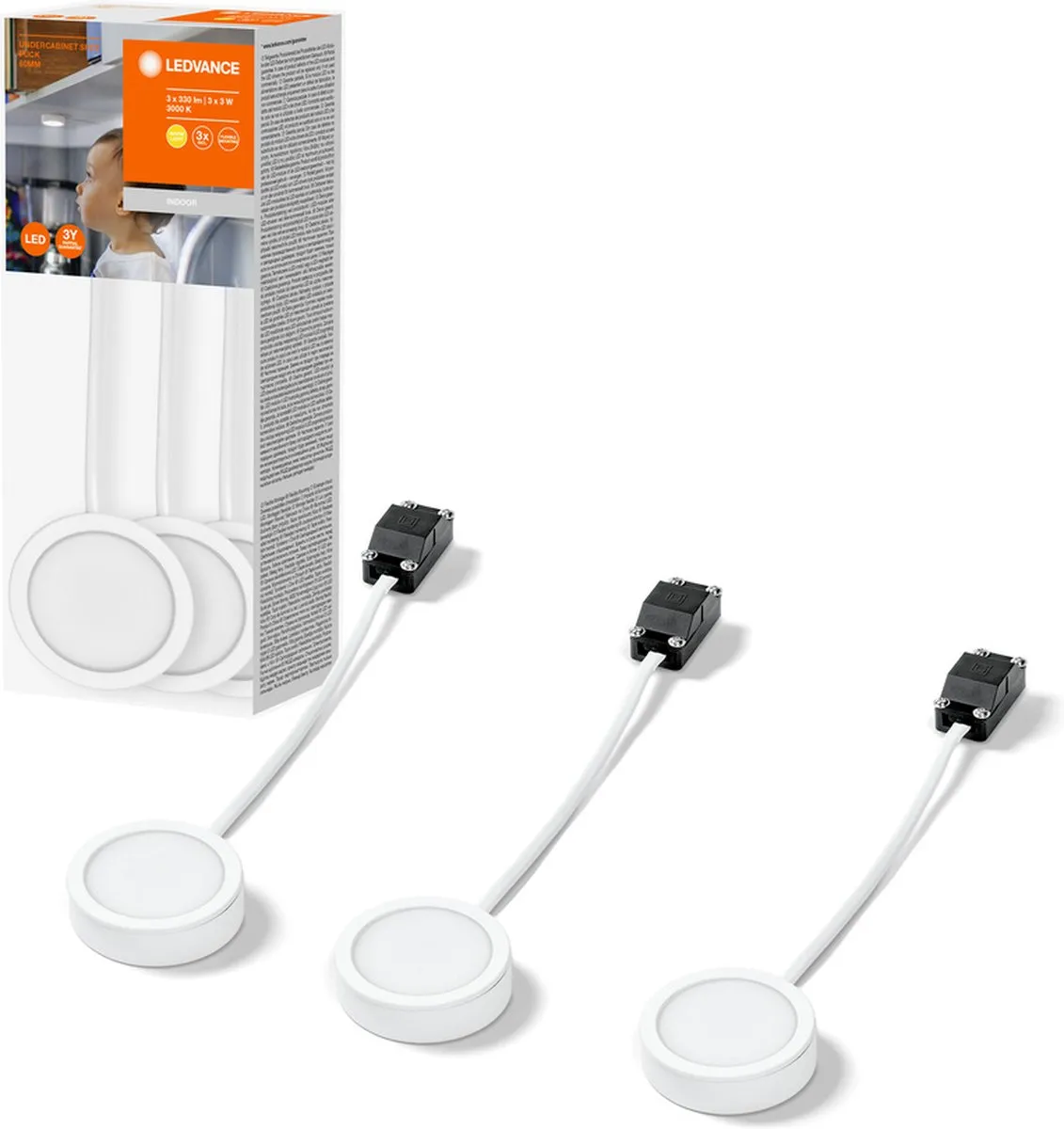 LEDVANCE Under Cabinet Spot Puck 60mm 3W