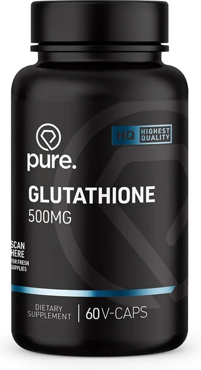 Pure Glutathion Hoge Dosering Vegan Capsules - 60 Stuks