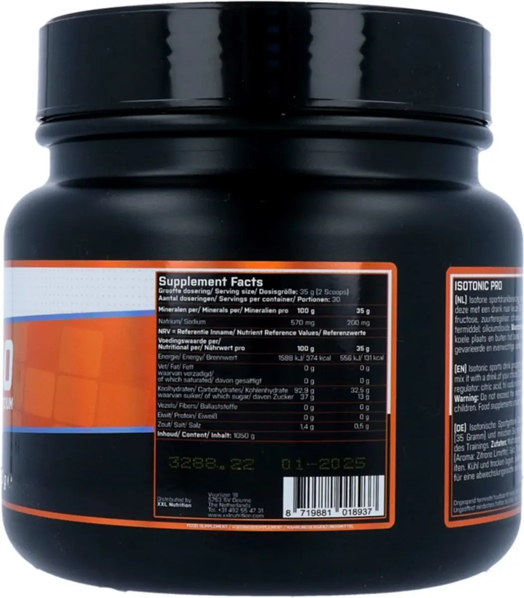 XXL Nutrition IsoTonic Pro Lemon - 1050g (30x35g)