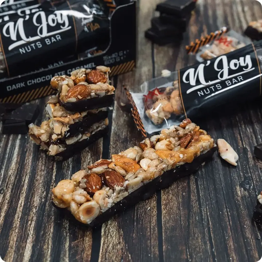 XXL Nutrition N'Joy Nuts Bar Proteïne Reep - 15 Stuks 738g