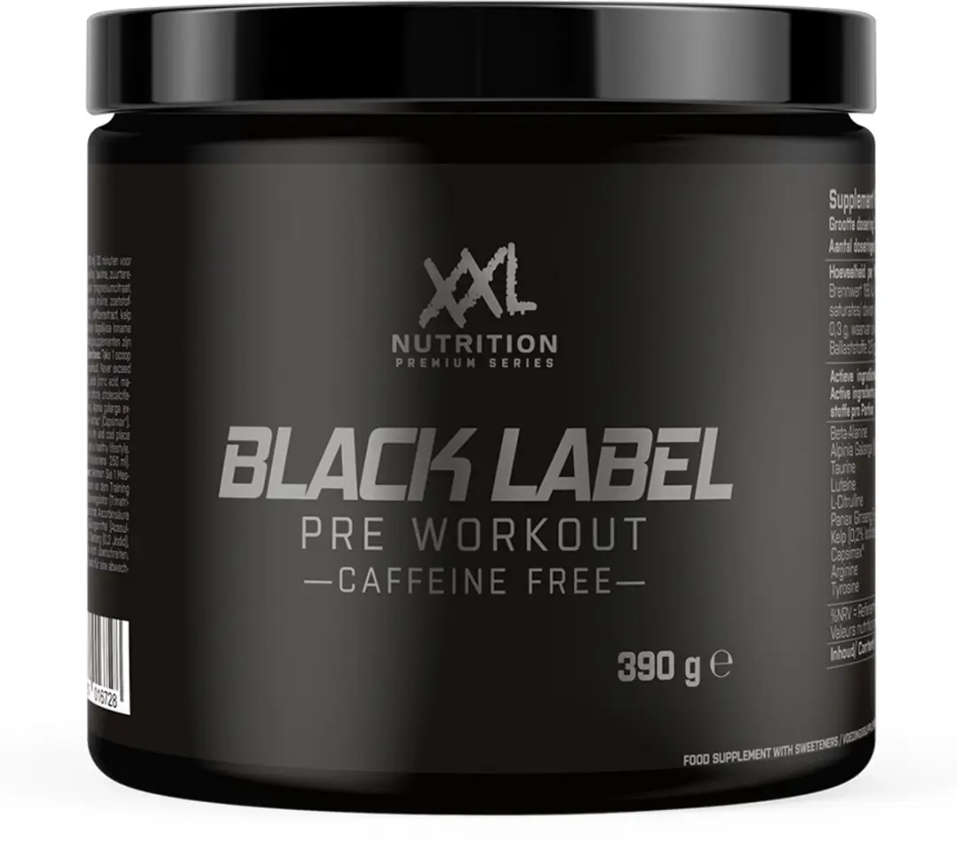 XXL Nutrition Black Label Pre-Workout Orange Fruit 390g