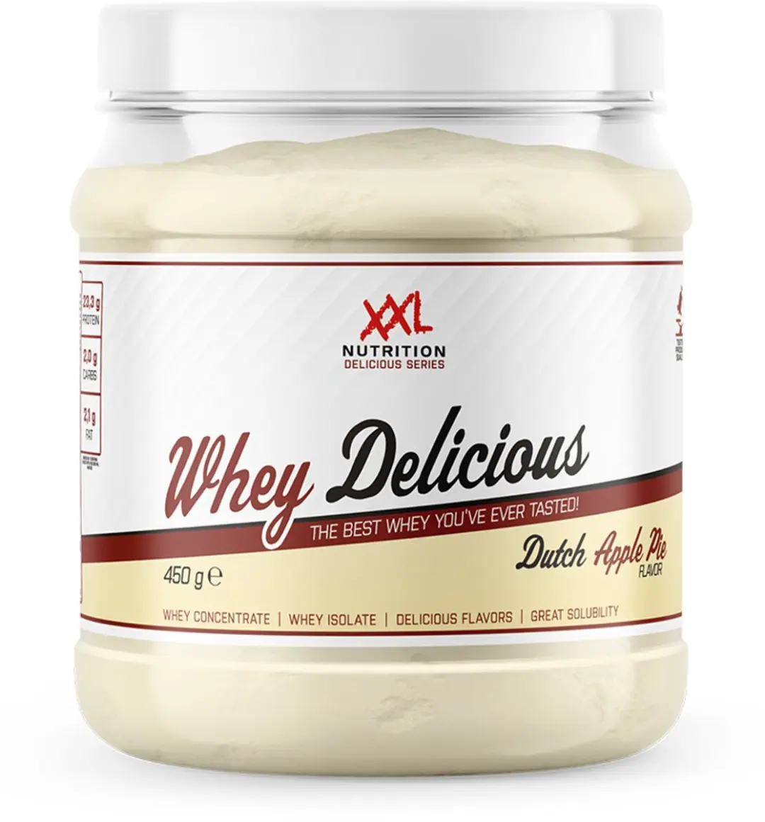 XXL Nutrition Whey Delicious Appeltaart Eiwitpoeder 450g