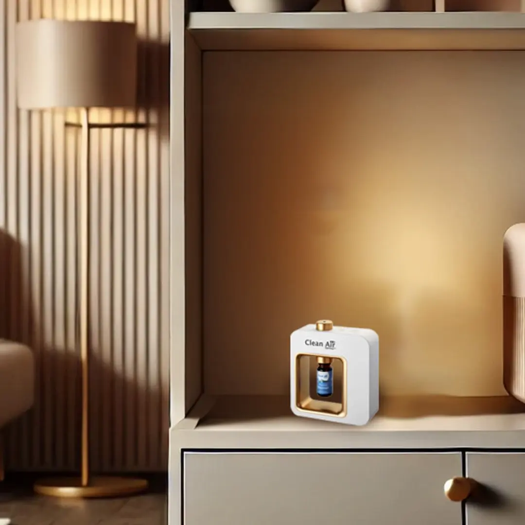 Clean Air Optima AD-304W Aromaverstuiver - Wit met gouden rand - afbeelding 6 van 6
