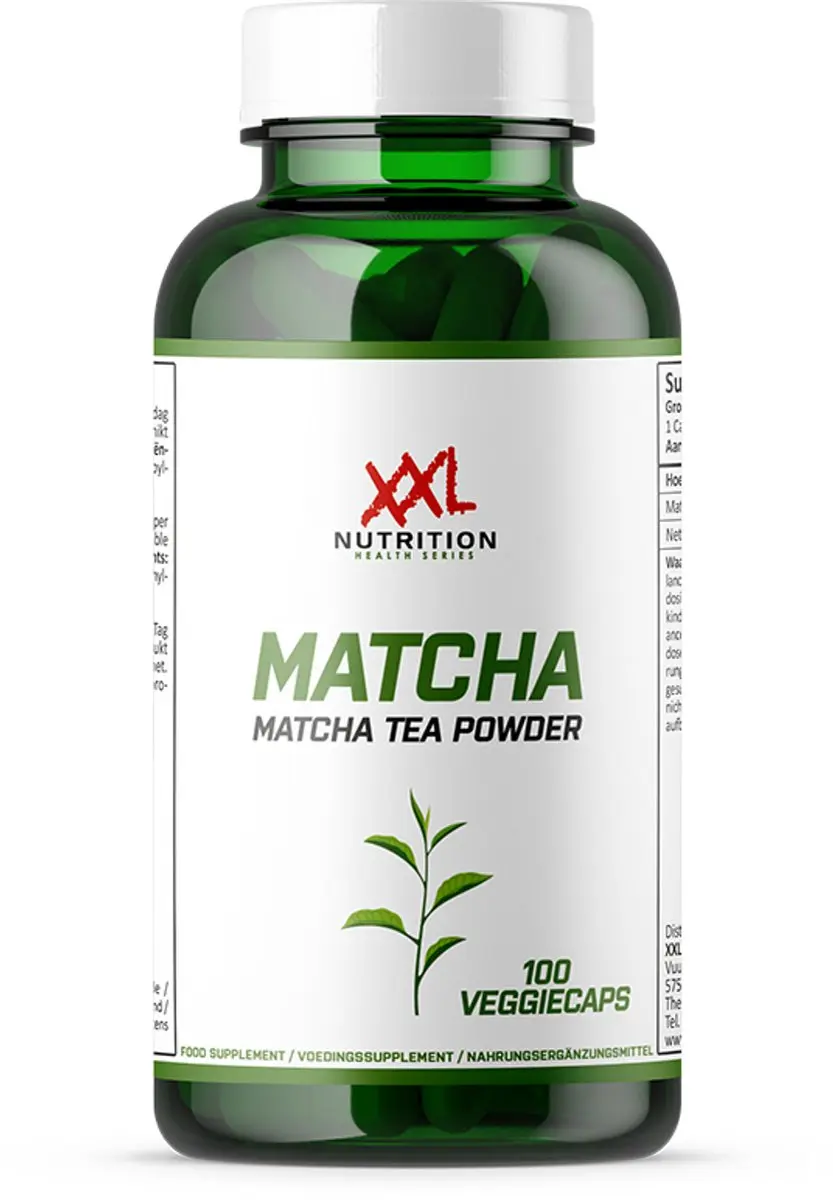 XXL Nutrition Matcha Groene Thee Extract 100 Veggiecaps