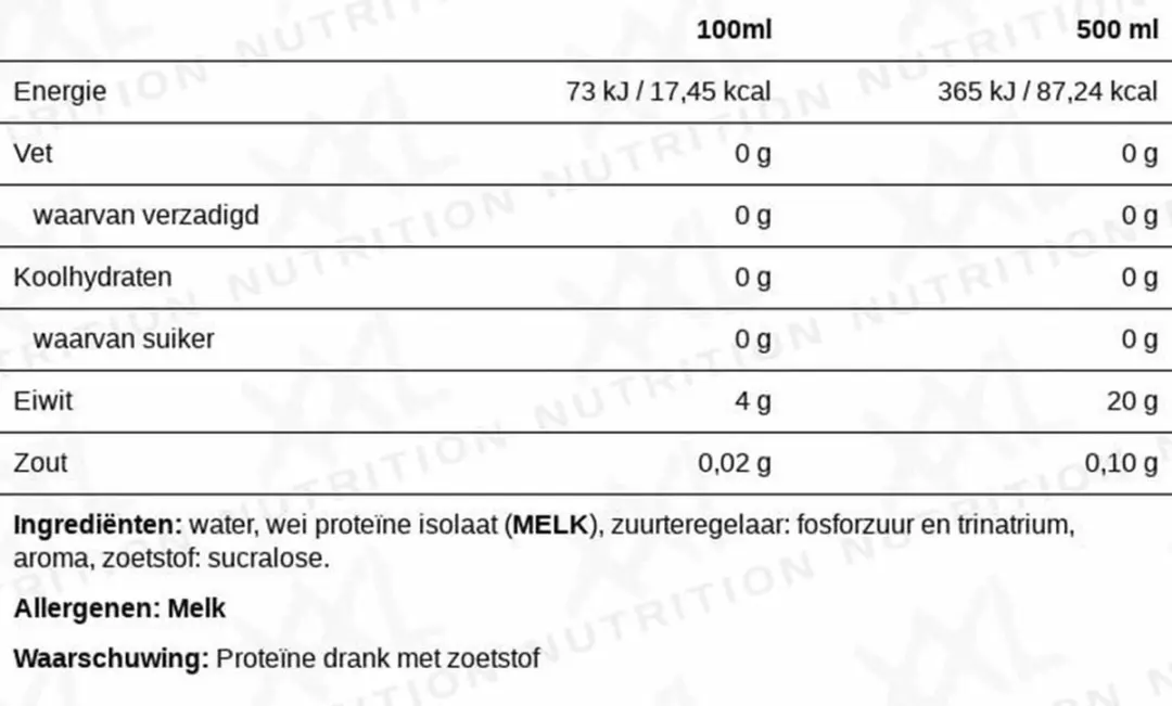 XXL Nutrition Isopro Red Fruit 500ml - 6-Pack