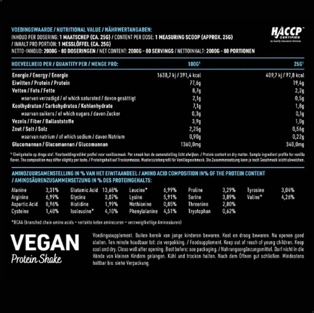 Pure Vegan Protein 2000g - 30 Scoops
