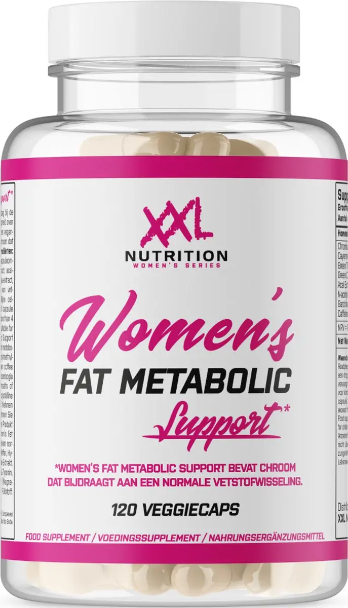 XXL Nutrition Women’s Fat Metabolic Support Vetverbrander 120 Veggiecaps