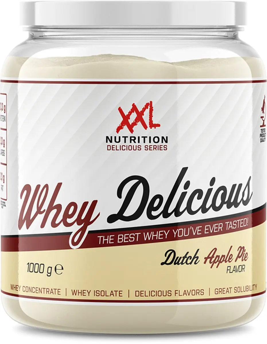 XXL Nutrition Whey Delicious Appeltaart Eiwitpoeder 1000g