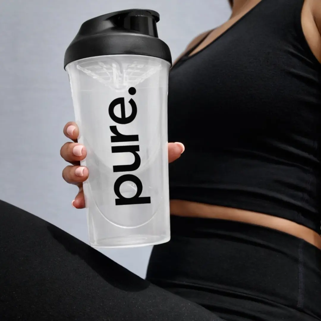Pure Shakebeker Original 700ml - Transparant/Zwart