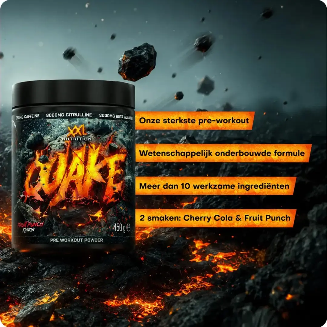 XXL Nutrition Quake Pre Workout Fruit Punch 450g