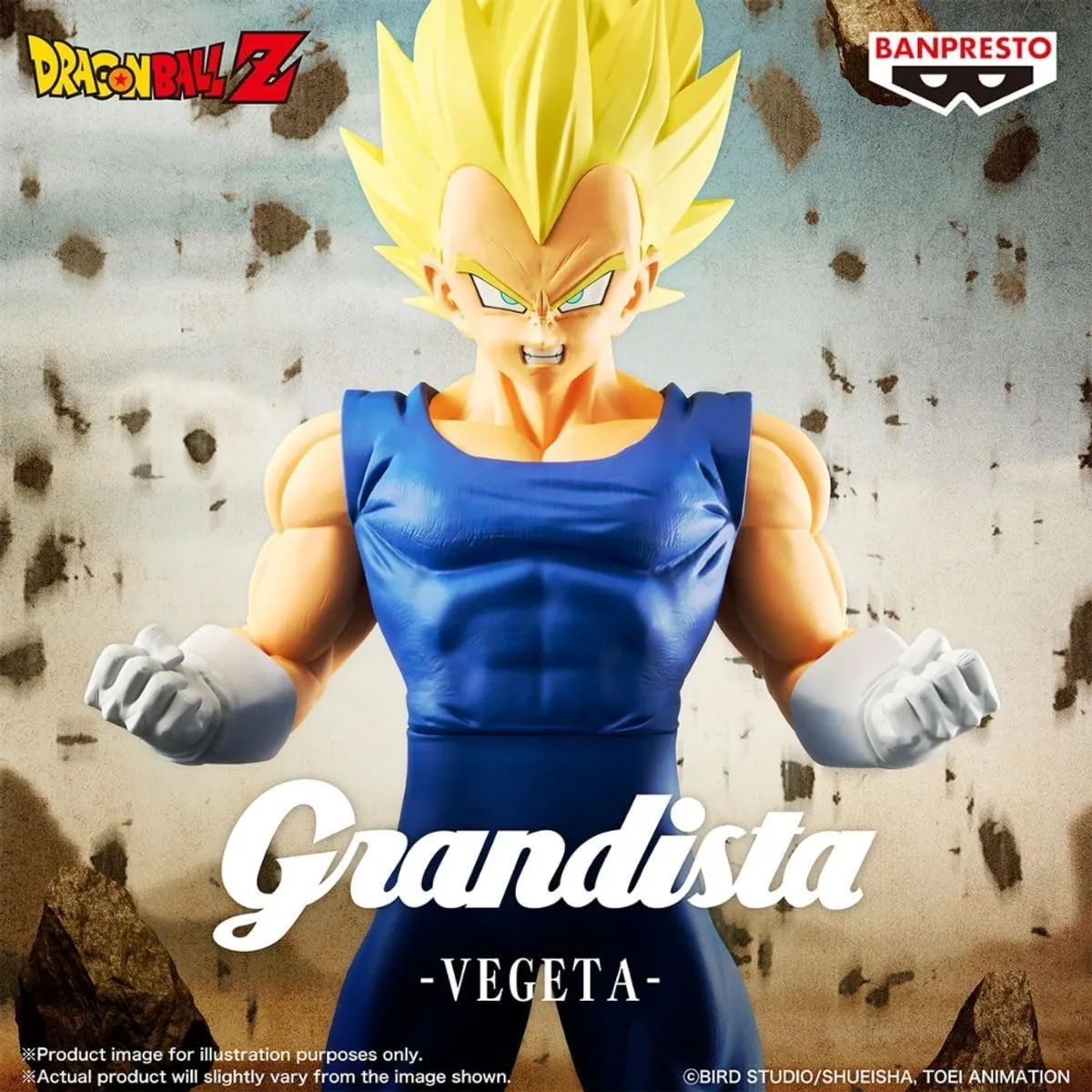 Bandai Namco Vegeta Grandista Figure Dragon Ball Z - 26cm - Multicolor