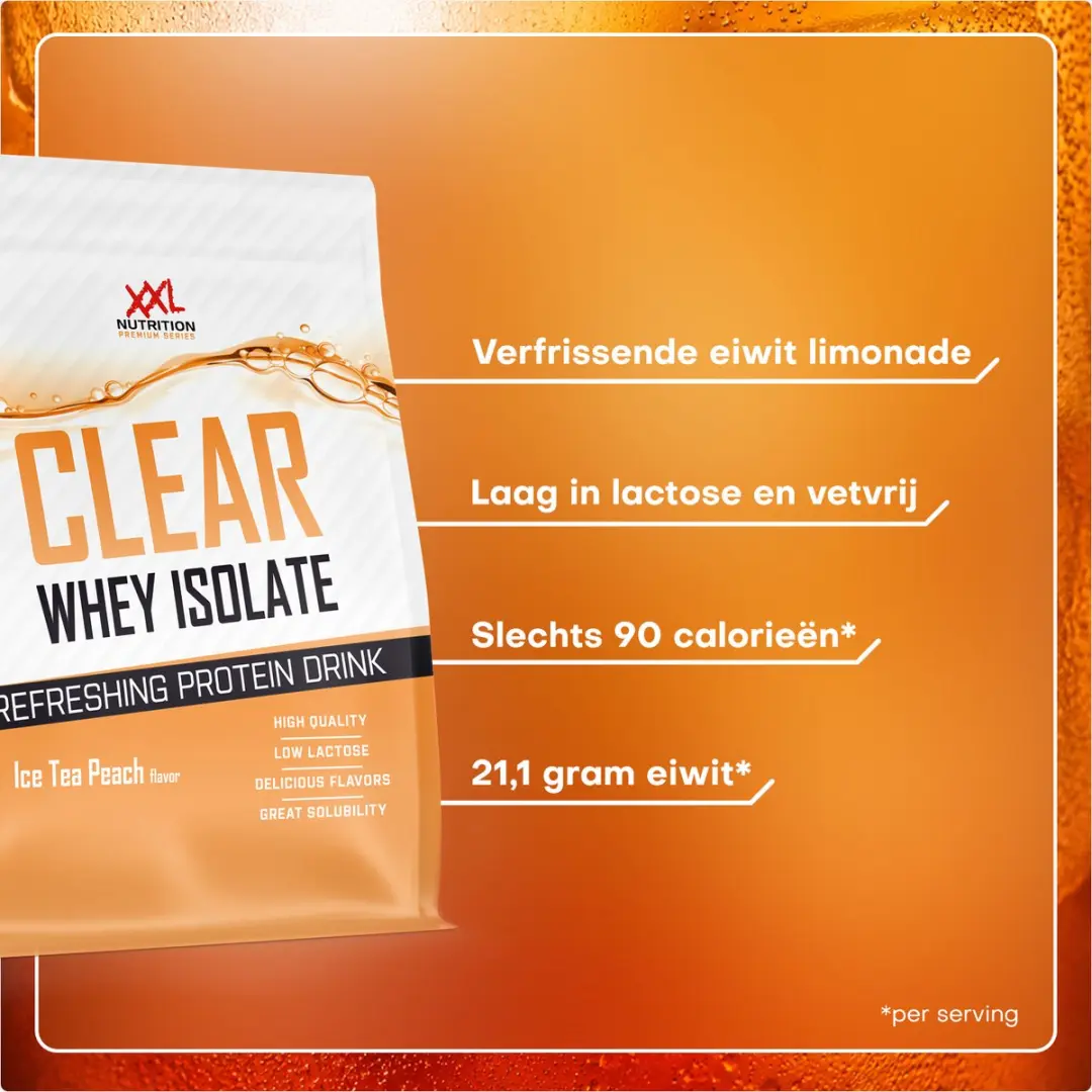 XXL Nutrition Clear Whey Isolate Orange Eiwitpoeder 1000g