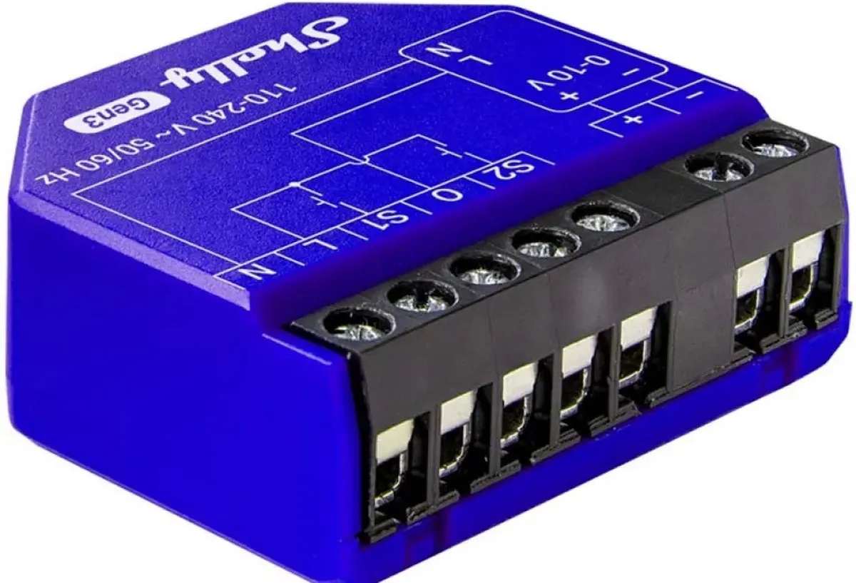 Shelly Dimmer 0-10V Gen3 - Zwart