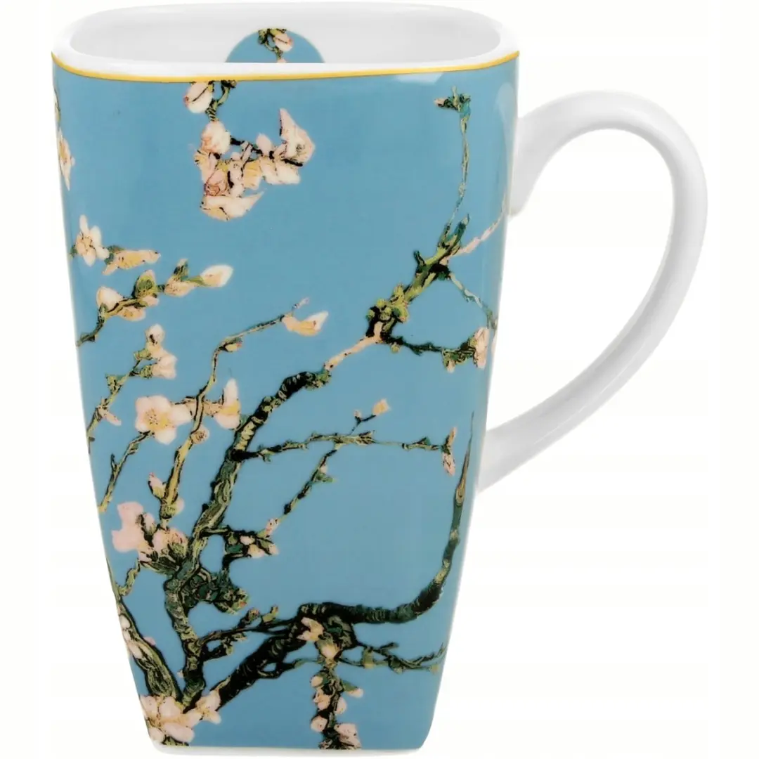 Duo XXL Porseleinen Mok 650ml - Van Gogh Amandelbloesem - Multicolor