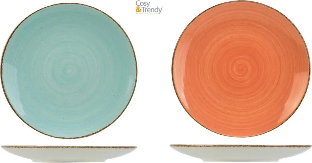 Cosy&Trendy Granite Blue Dinerbord - Ø27cm - 6 Stuks - afbeelding 5 van 5