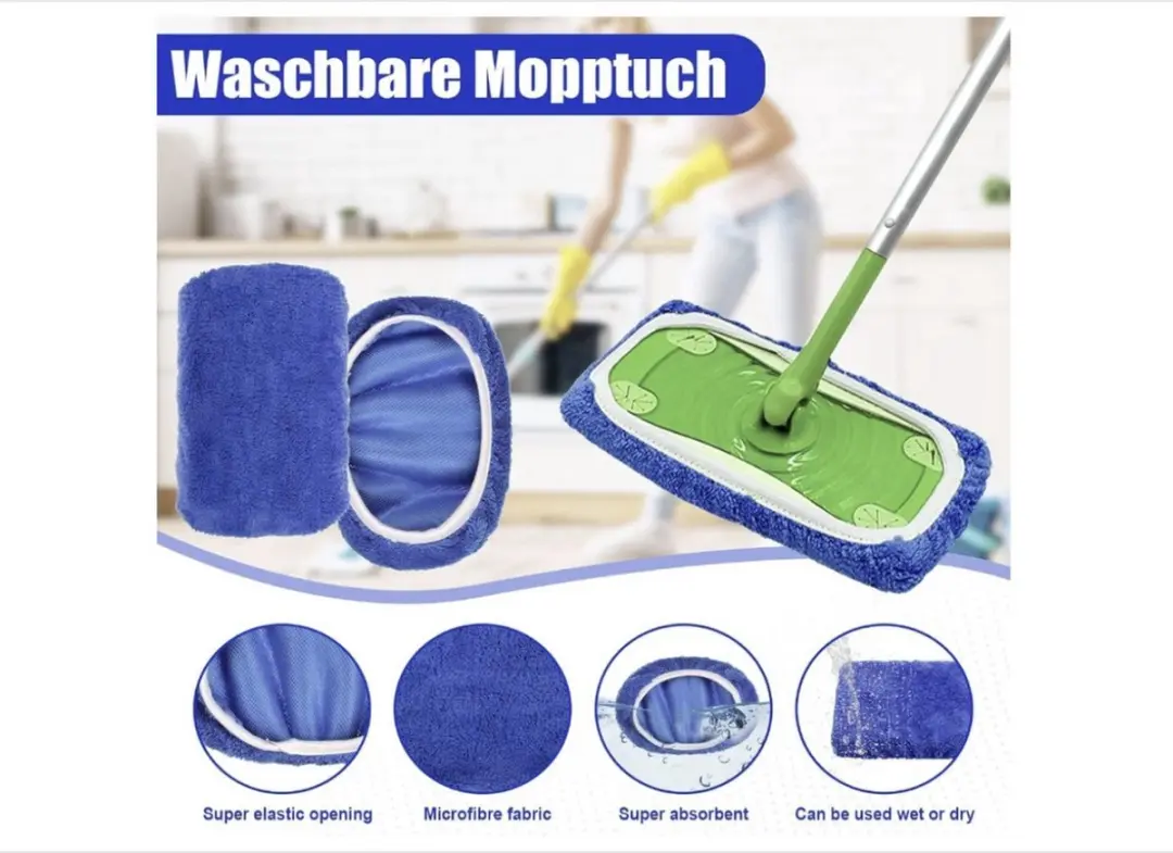 Swiffer Vloerdoeken Herbruikbaar - 8 Stuks Blauw - afbeelding 4 van 6