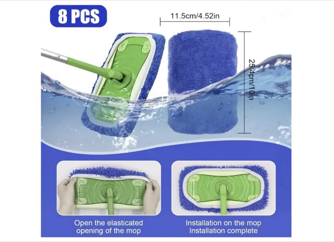 Swiffer Vloerdoeken Herbruikbaar - 8 Stuks Blauw - afbeelding 5 van 6
