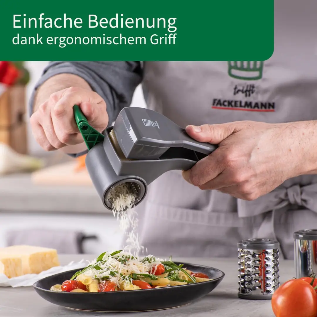 Fackelmann Chefkoch Trommelrasp - 3 Inzetstukken - afbeelding 6 van 6