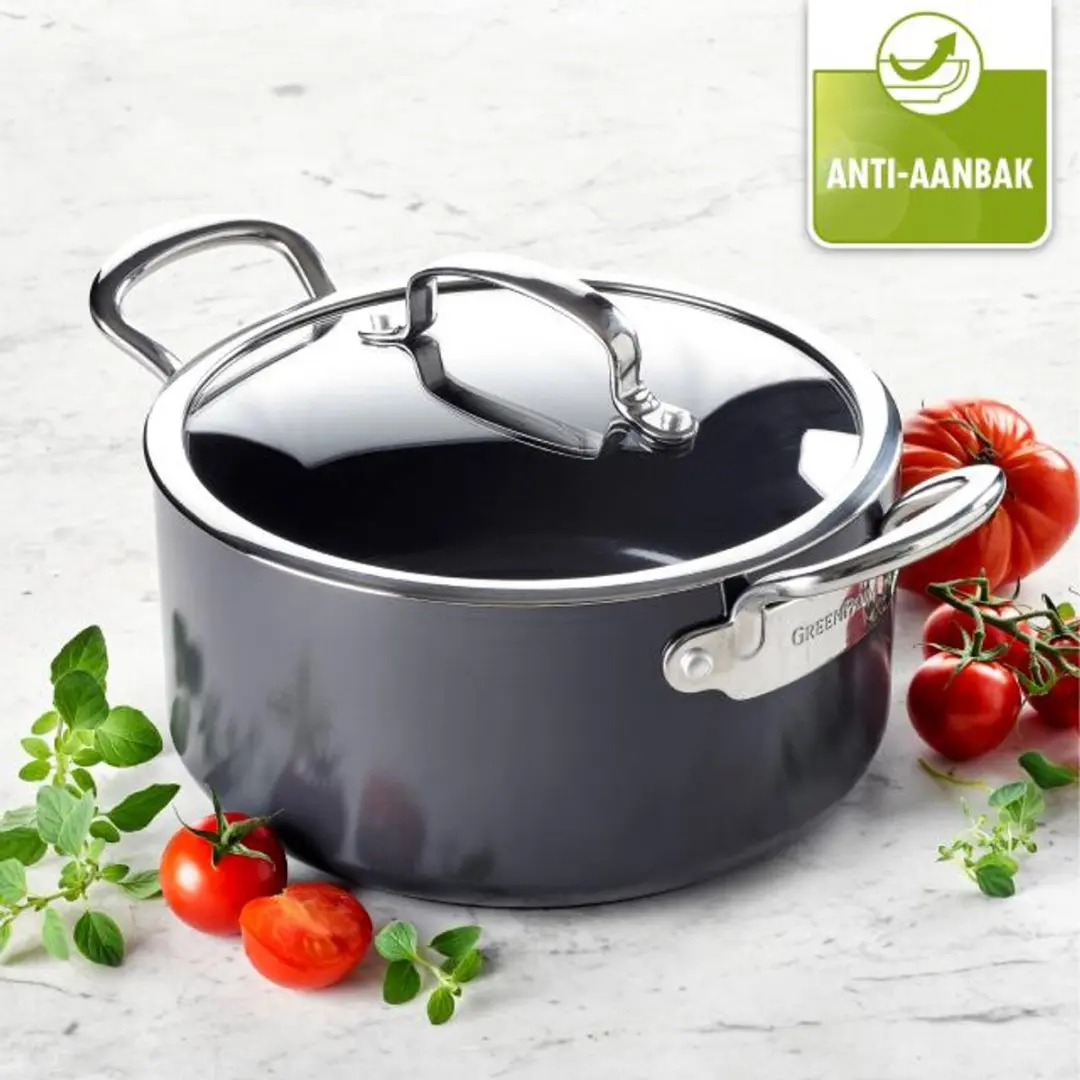 GreenPan Barcelona Kookpan 18cm - 2.1L - Zwart