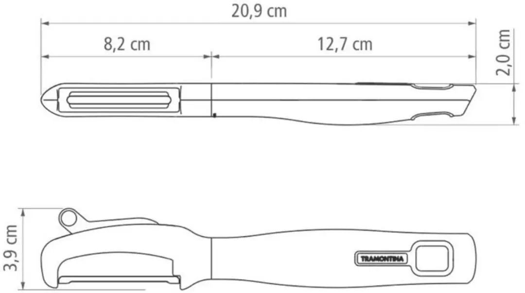 Tramontina Soepel Besparende Roestvrijstalen Lepel - Rood Nylon - afbeelding 3 van 3