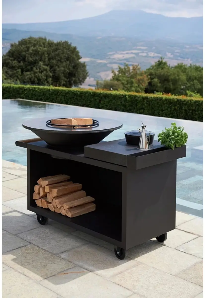 Ofyr Heritage Island Black 100 Pro Keramische BBQ - 100 cm