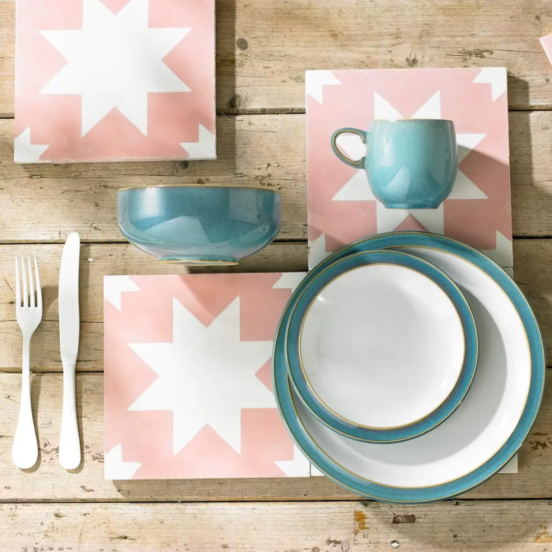 Denby Azure Blue Bord - 2 Stuks