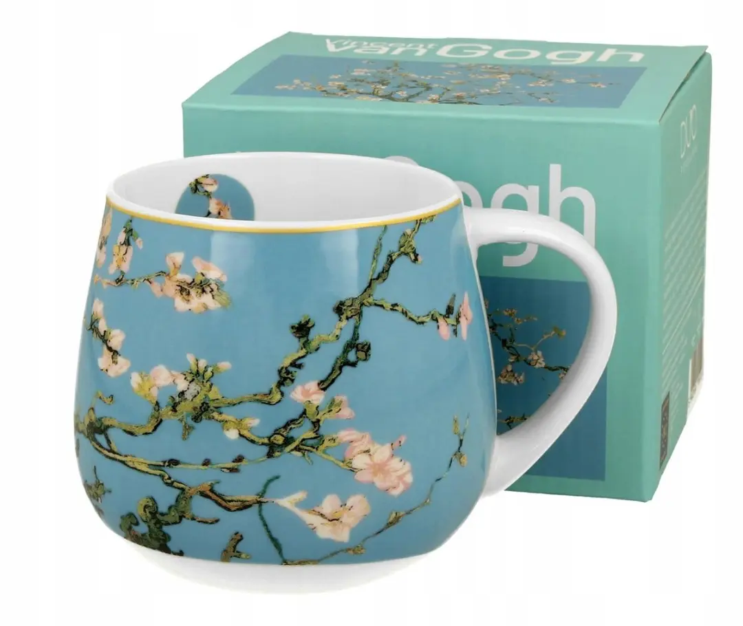 Duo Van Gogh Amandelbloesem Mok 430ml - Porselein - Blauw