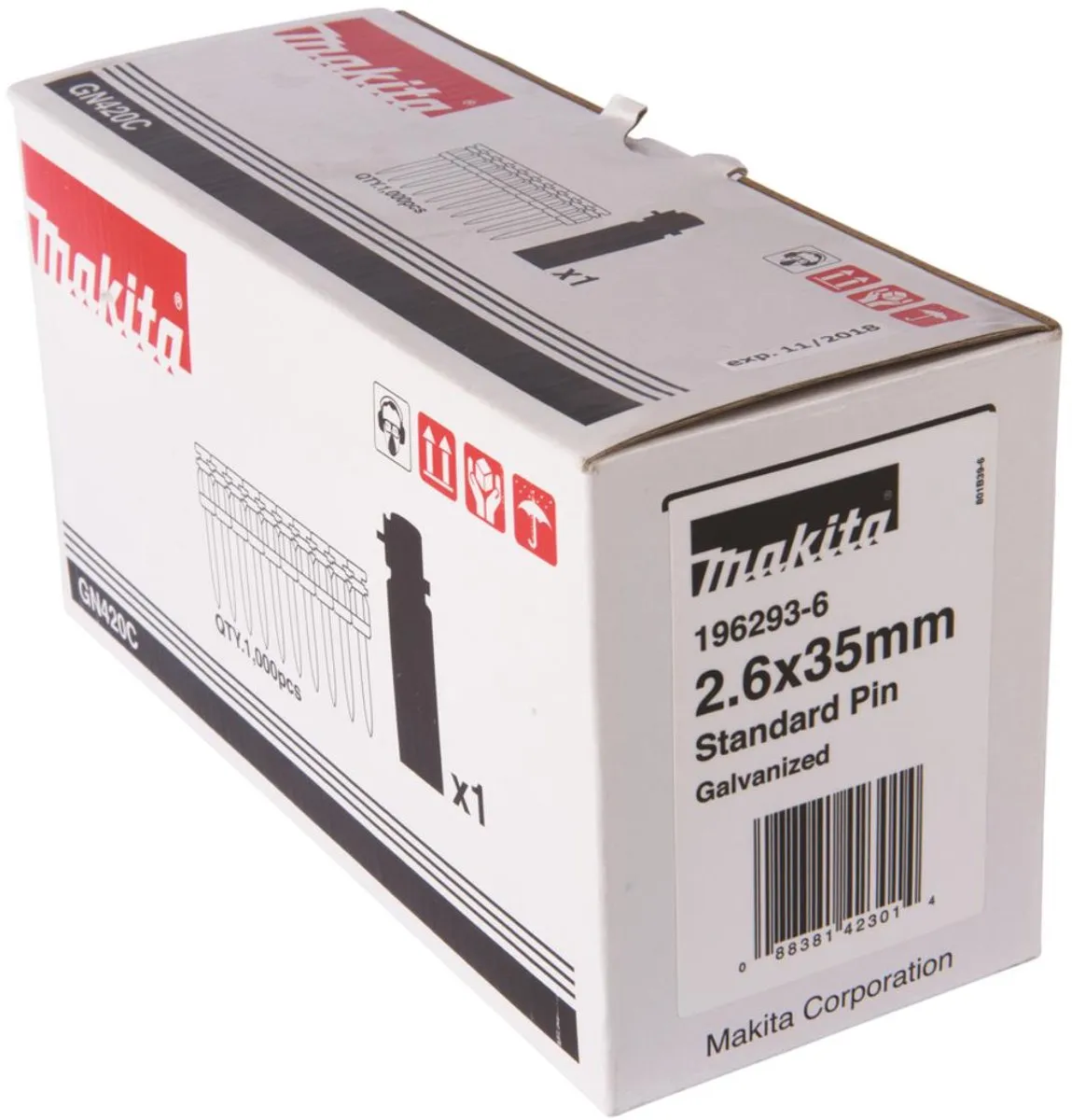 Makita 196293-6 Betonnagel +gas BLK 2,6x35mm - afbeelding 2 van 4