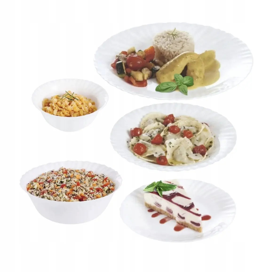 Luminarc Feston Servies 20-delig - Wit