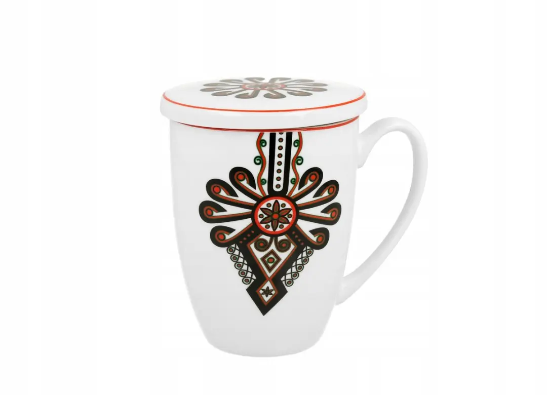 Duo Porseleinen Theemok met Infuser - 380ml - Parzenica Design