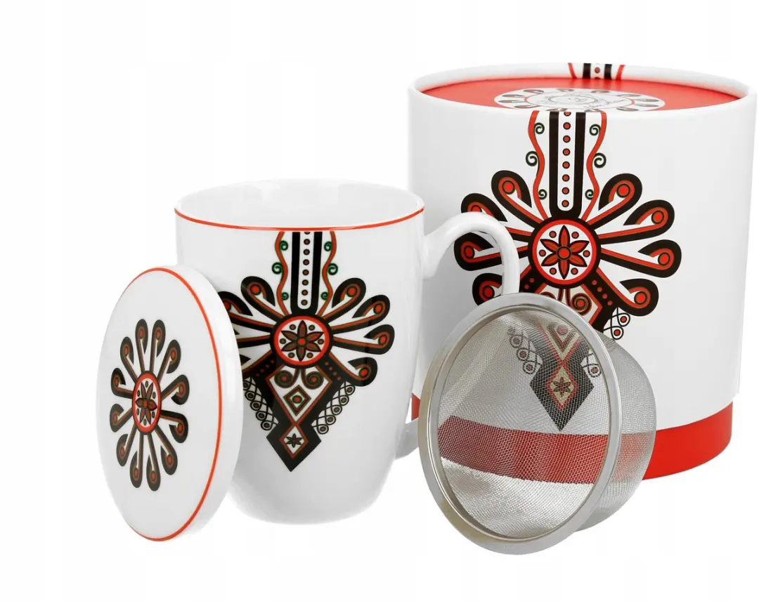 Duo Porseleinen Theemok met Infuser