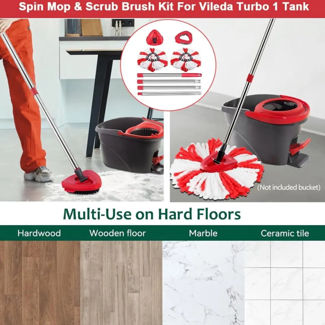 Vileda Turbo 2-in-1 Dweilmop - Multi
