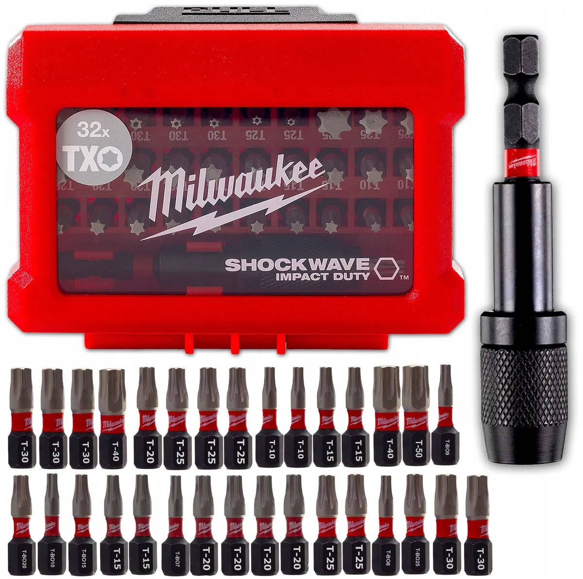 Milwaukee SHOCKWAVE Torx T20 Bitset 32-delig