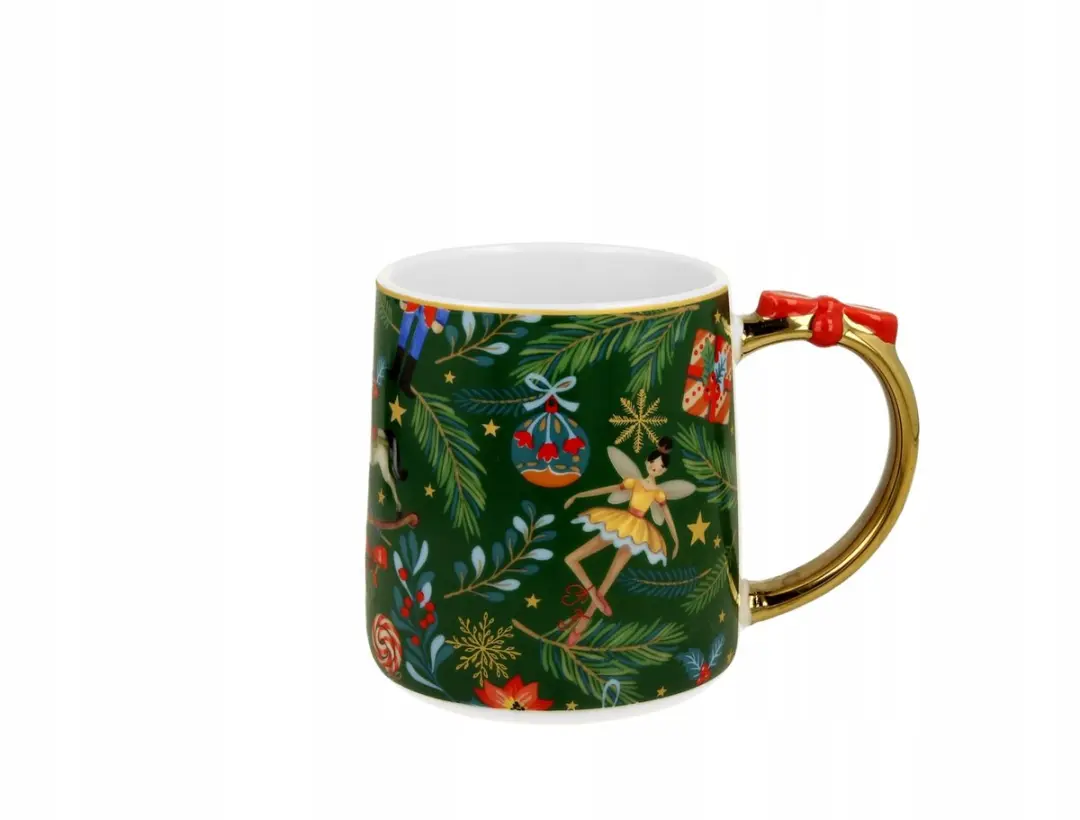 Duo Kerstmok Porseleinen 450ml - Wit