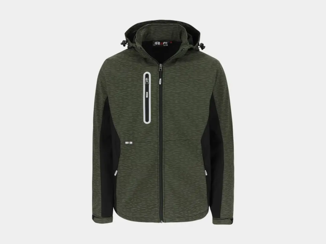 Herock Flexor Softshell Jas XL - Khaki/Zwart