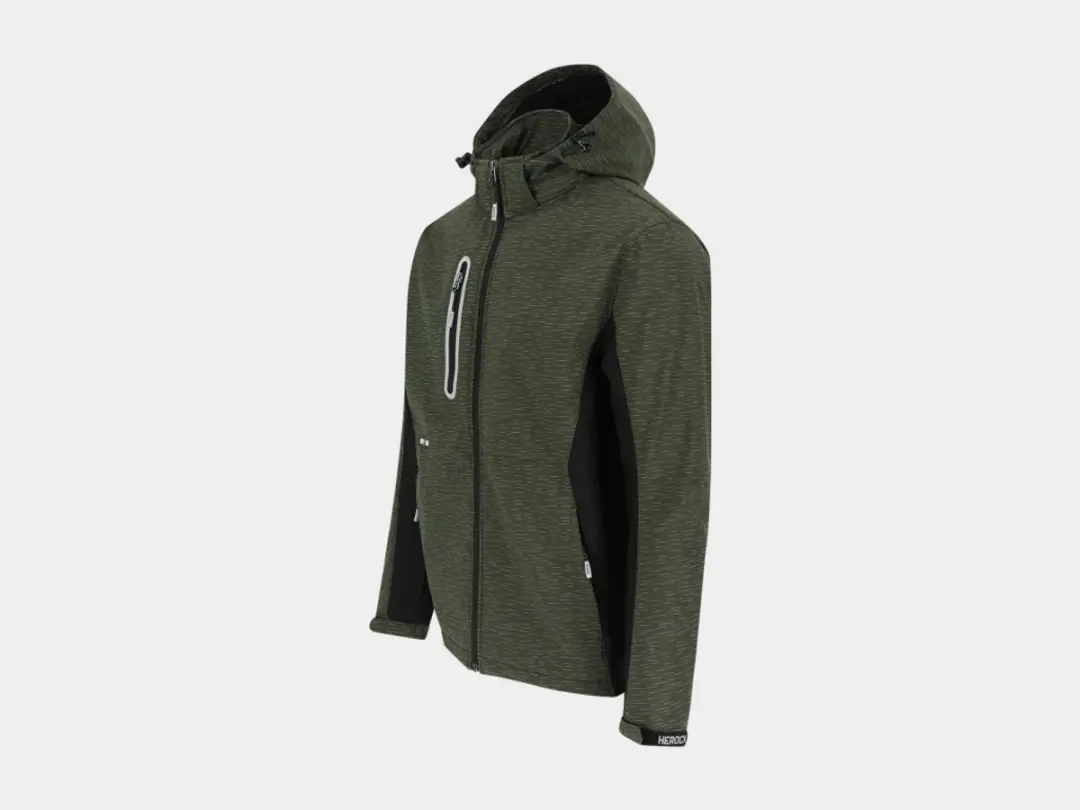 Herock Flexor Softshell Jas XL - Khaki/Zwart