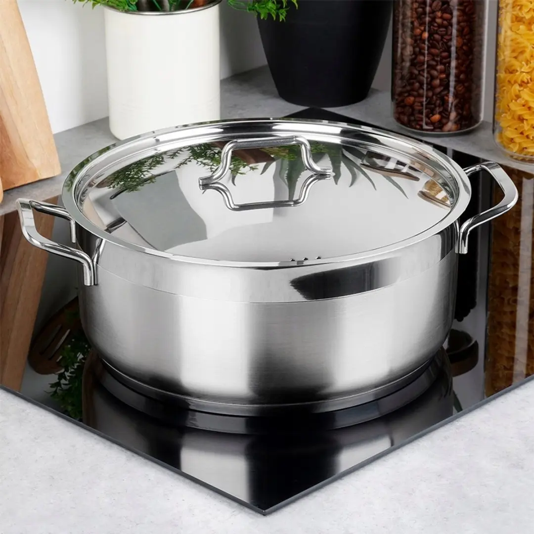 Orion Anett RVS Kookpan 28cm 7L - Silver