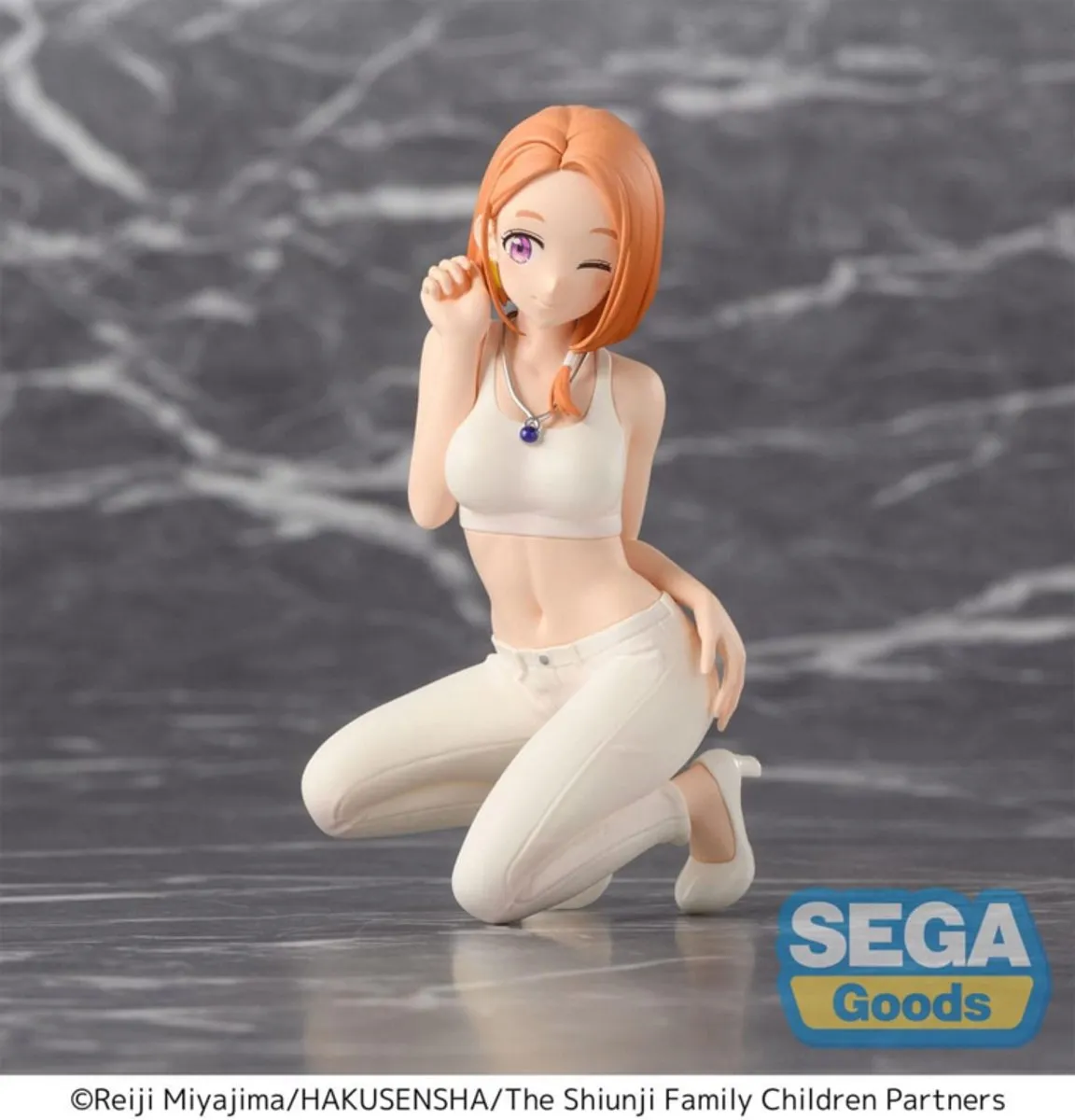 Sega Banri Shiunji Perchende PVC Beeld 9cm - Wit/Oranje