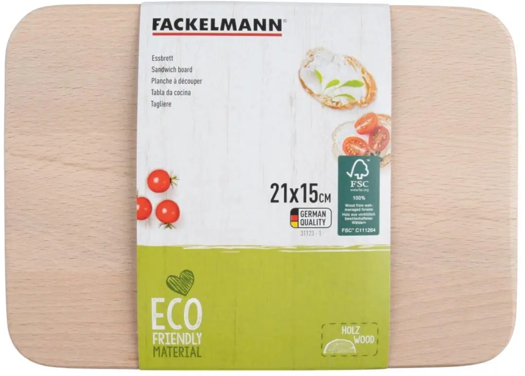 Fackelmann Snijplank Hout - Bruin