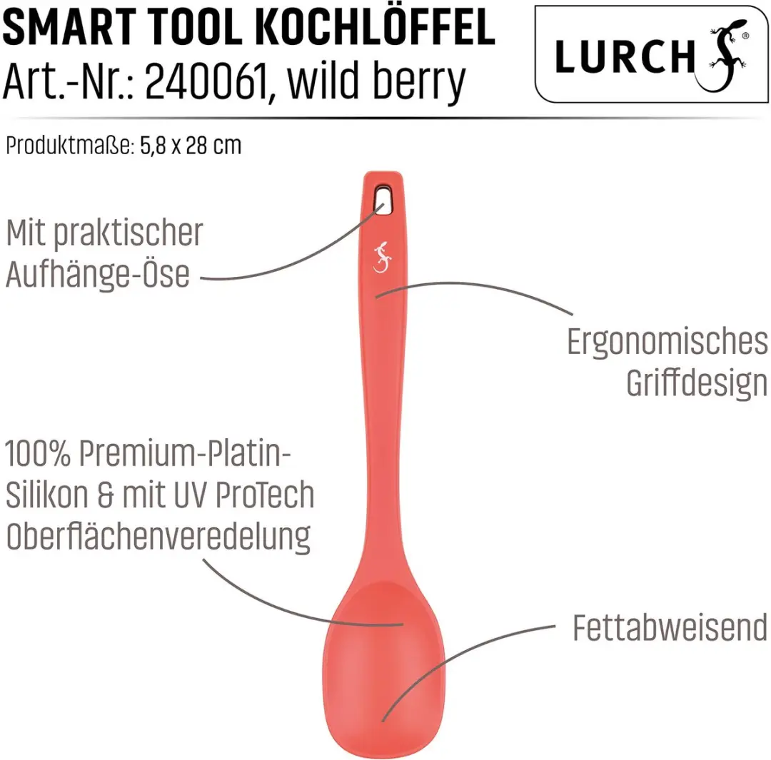 Lurch 240061 Smart Tool Kooklepel UV ProTech - 28cm - Wild Berry