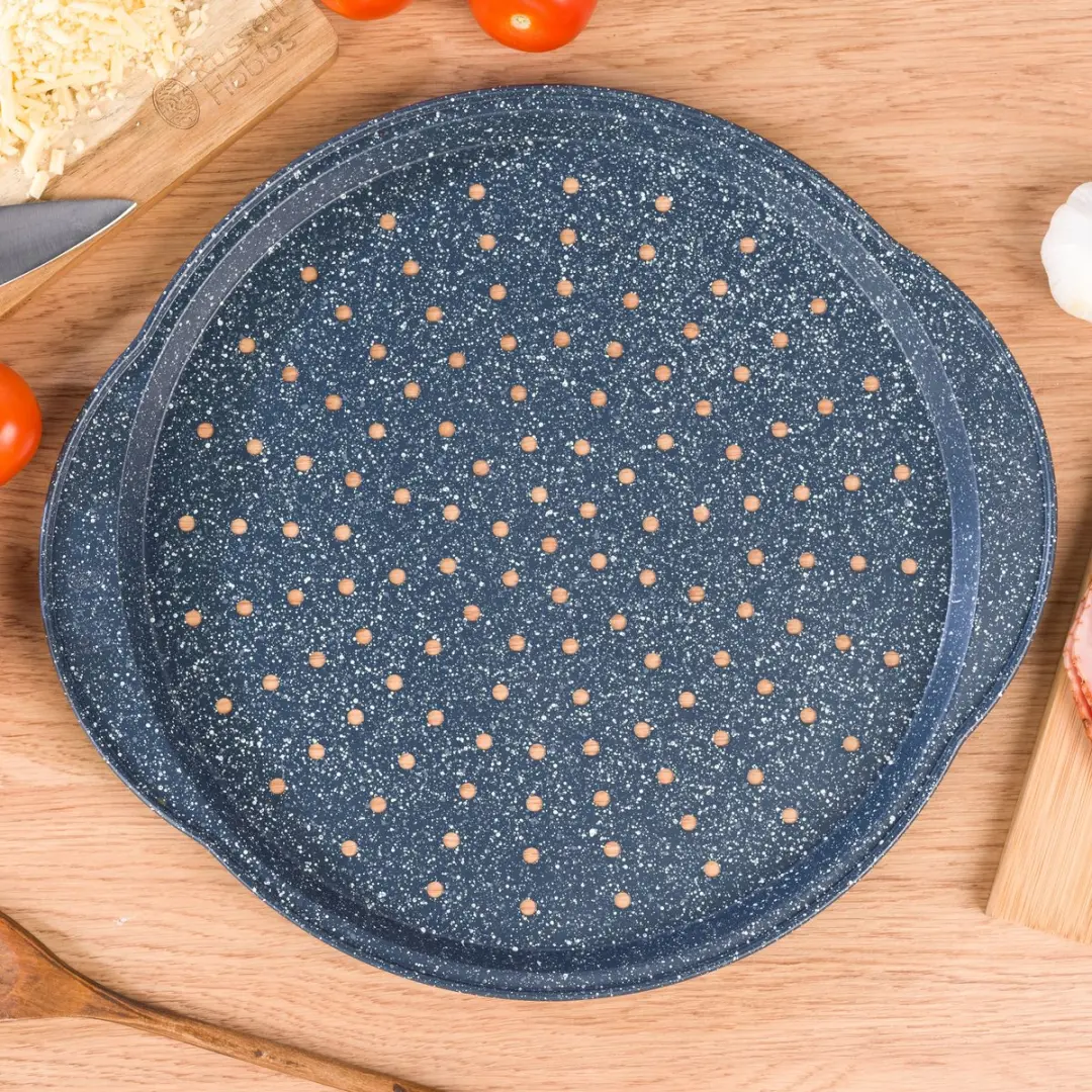 Russell Hobbs Nightfall Stone Pizzapan 37cm - 2 Stuks - Grijs