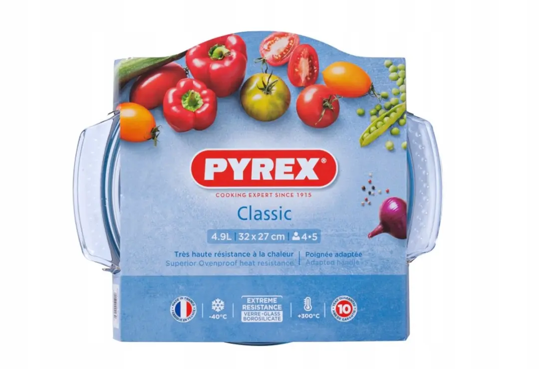PYREX Classic Ovenschaal 4.9L Rond - Hittebestendig Glas