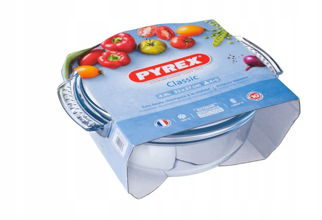 PYREX Classic Ovenschaal 4.9L Rond - Hittebestendig Glas