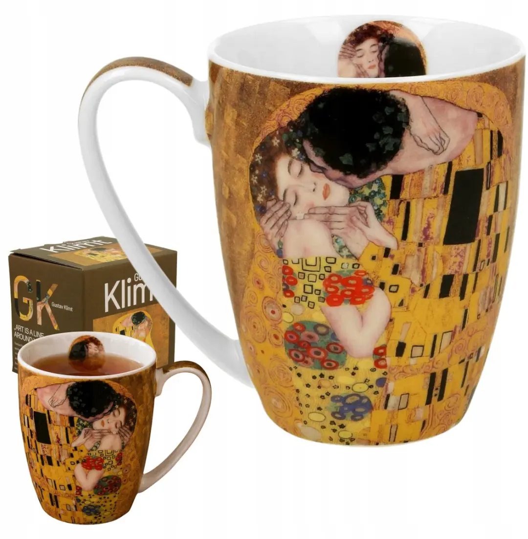 Duo Klimt The Kiss Porseleinen Mok 350ml