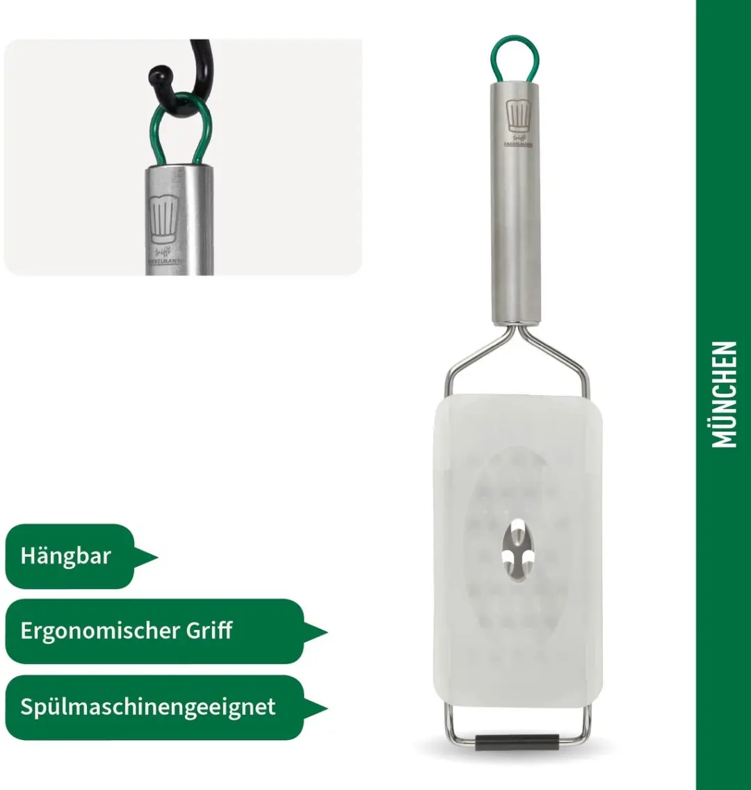 Fackelmann Premium Roestvrijstalen Rasp - Grof - 315x75mm