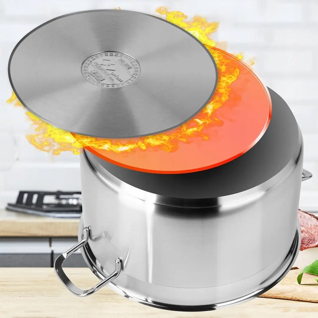 Orion Anett RVS Pan met Deksel 26cm - 8,2L - Matte black