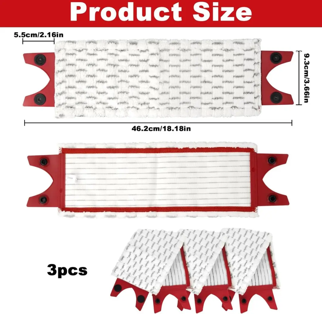 Vileda Ultramax Vervangende Hoes - 3 Stuks Grijs