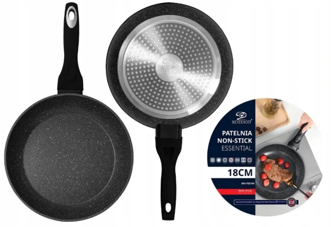 Meyerhoff Essential Koekenpan 18cm - Anti-aanbak, Inductie & Zwart