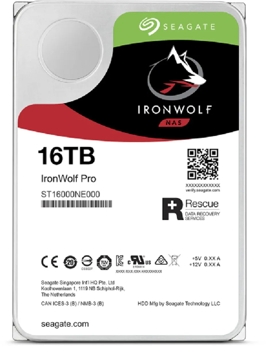 Seagate IronWolf Pro ST16000NT001 NAS HDD 16TB